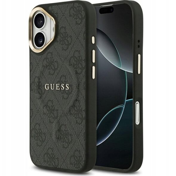 Etui Guess 4G PU Classic Logo MagSafe na iPhone 17 - czarne