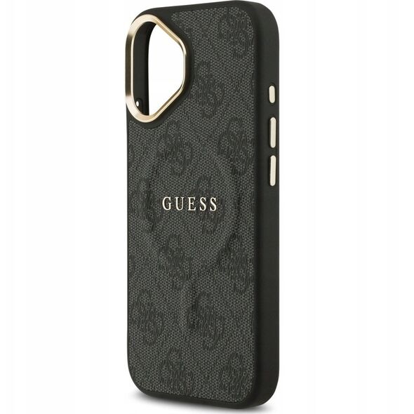 Etui Guess 4G PU Classic Logo MagSafe na iPhone 17 - czarne