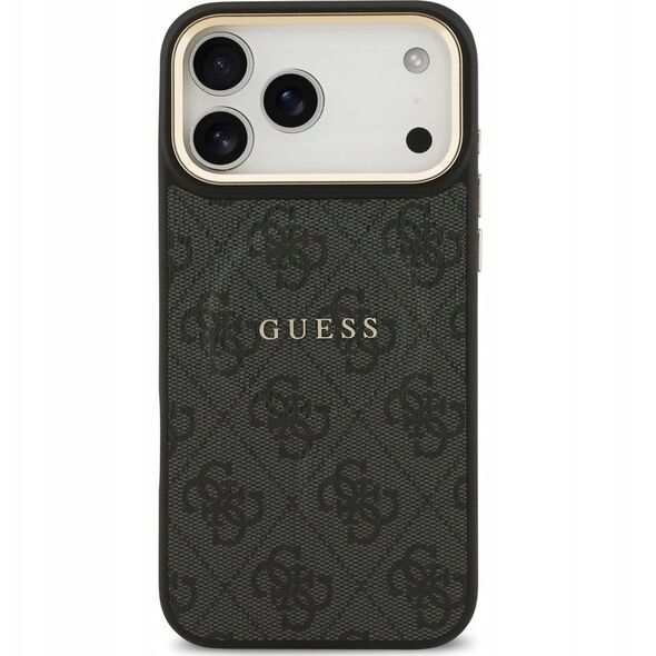Etui Guess 4G PU Classic Logo MagSafe na iPhone 17 Pro Max - czarne