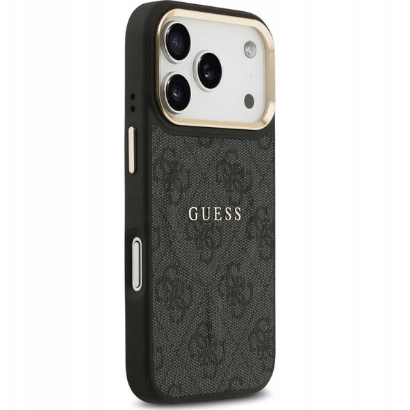 Etui Guess 4G PU Classic Logo MagSafe na iPhone 17 Pro - czarne