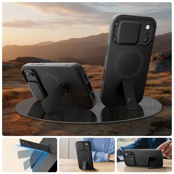 Etui Tech-Protect Kevlar Aura MagSafe do Apple iPhone 17 Pro Black