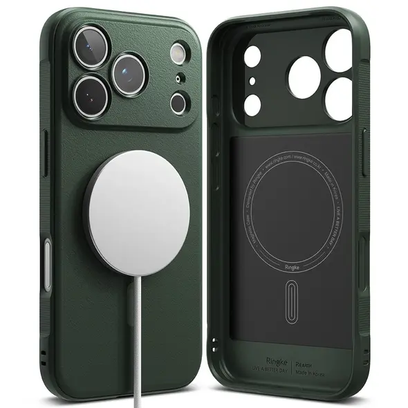Etui Ringke Onyx Magnetic MagSafe do Apple iPhone 17 Pro Dark Green