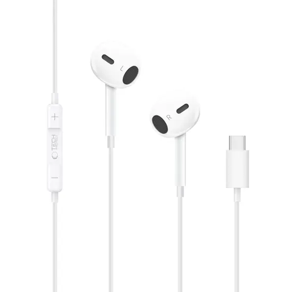 Słuchawki douszne Tech-Protect Ultraboost USB-C Earphone Core G2 White