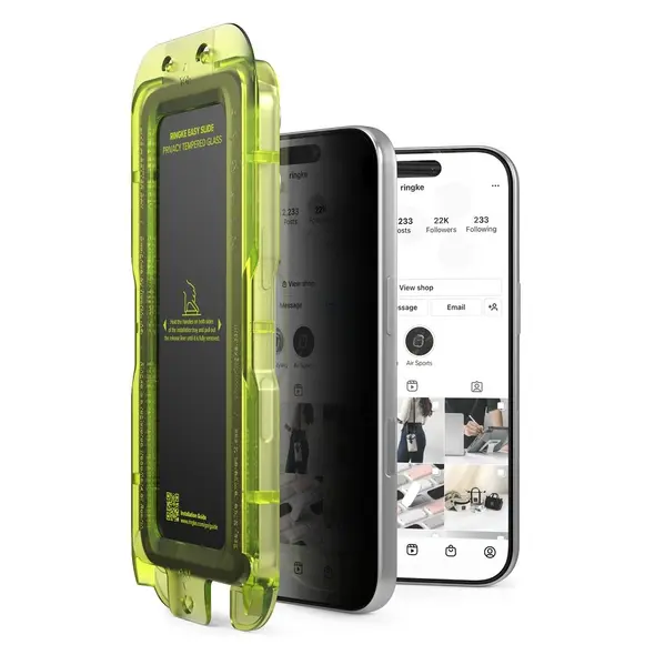 Szkło prywatyzujące Ringke Easy Slide do Apple iPhone 17 Pro Privacy [2 PACK]