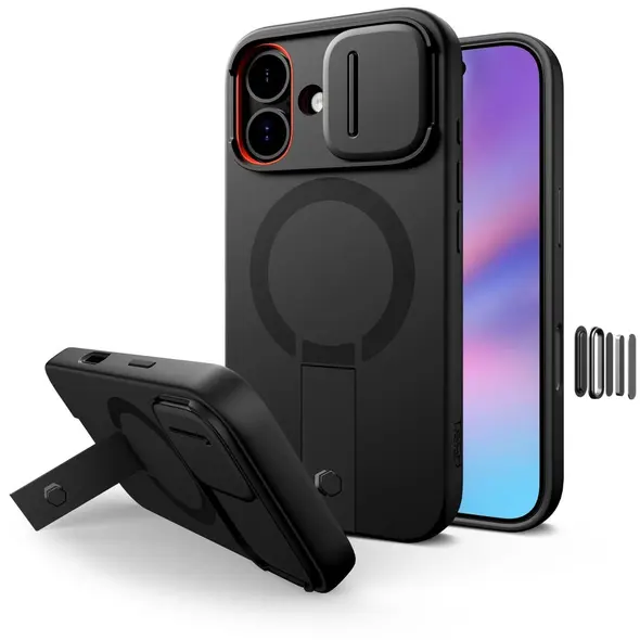 Etui Tech-Protect Kevlar Aura MagSafe do Apple iPhone 17 Black
