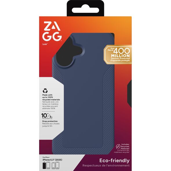ZAGG Luxe Snap - etui do iPhone 17 kompatybilne z MagSafe (navy)
