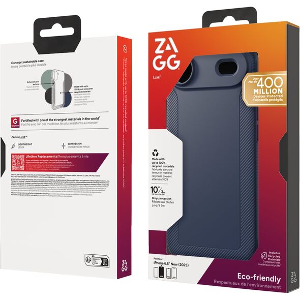 ZAGG Luxe Snap - etui do iPhone 17 Air kompatybilne z MagSafe (navy)