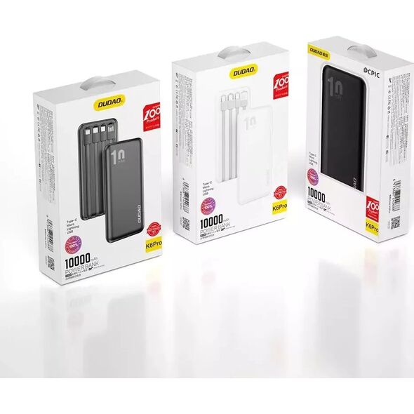 Powerbank Dudao K6 Pro 10000mAh Czarny