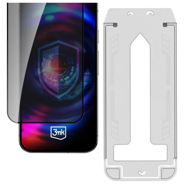 Szkło hartowane 3MK HardGlass Max Privacy z aplikatorem do Apple iPhone 15 Pro Max