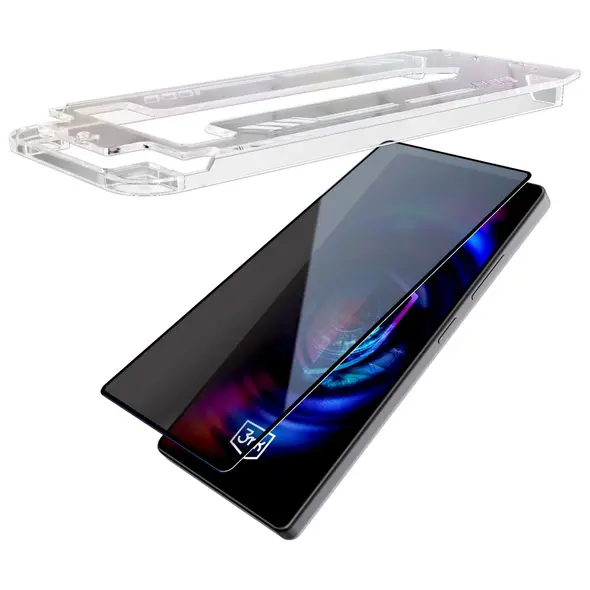 Szkło hartowane 3MK HardGlass Max Privacy z aplikatorem do Apple iPhone 15 Pro Max