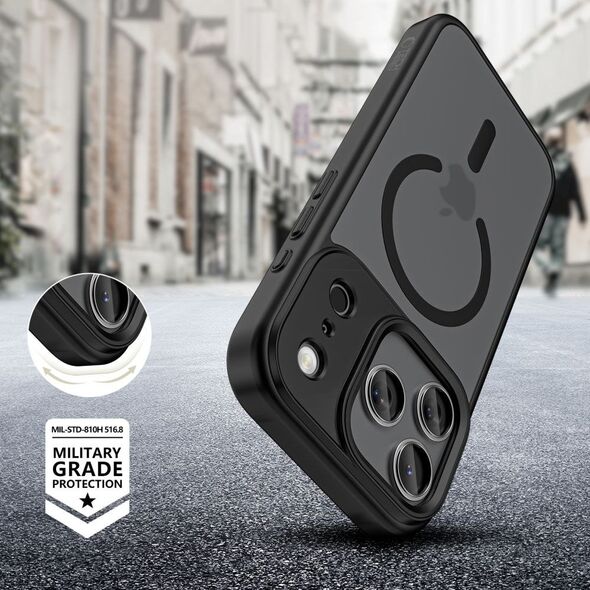 Etui Tech-Protect Magmat MagSafe do Apple iPhone 17 Pro Matte Black