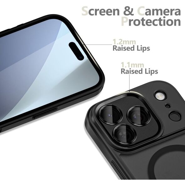 Etui Tech-Protect MagCam MagSafe do Apple iPhone 17 Pro Max Matte Black
