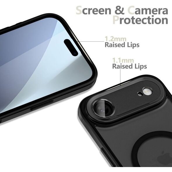Etui Tech-Protect MagCam MagSafe do Apple iPhone 17 Air Matte Black