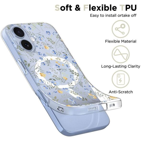 Etui Tech-Protect FlexAir MagSafe do Apple iPhone 17 Spring Flowers