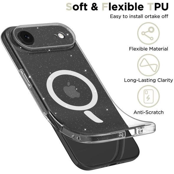 Etui Tech-Protect FlexAir MagSafe do Apple iPhone 17 Air Glitter