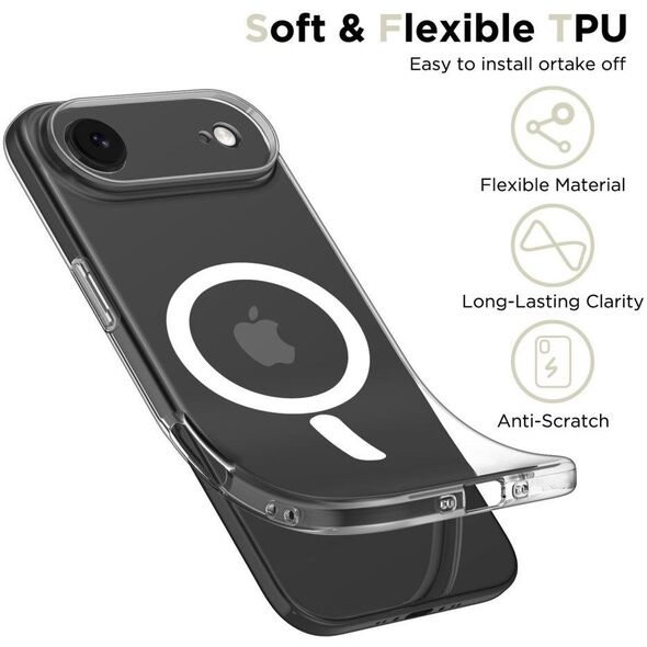 Etui Tech-Protect FlexAir MagSafe do Apple iPhone 17 Air Clear