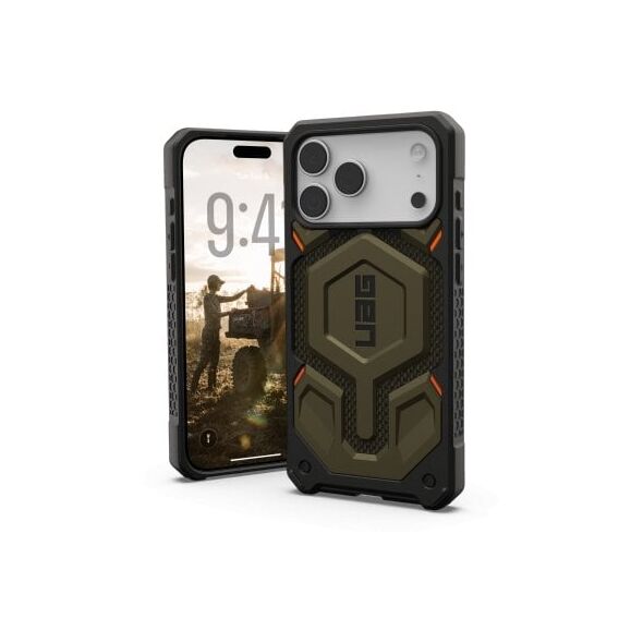 UAG Monarch Pro - etui do iPhone 17 Pro Max kompatybilne z MagSafe (kevlar element green)