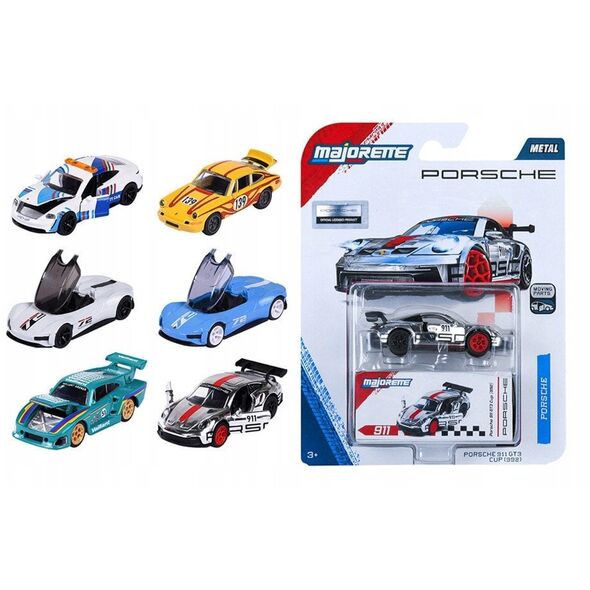 MAJORETTE AUTO MET PORSCHE DELUXE 8CM MIX6 B/C24