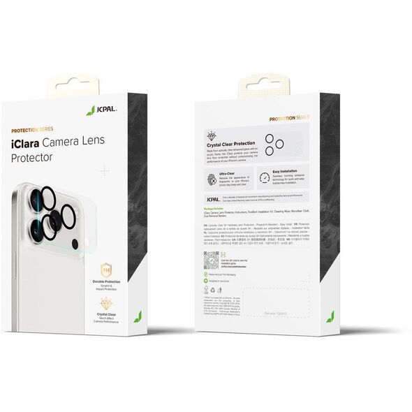 JCPal iClara Camera Lens Protector - osłona na aparat do iPhone 17 Pro Max
