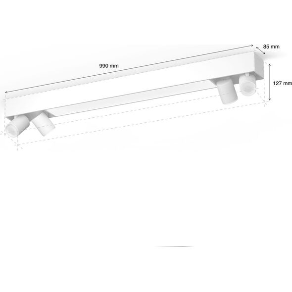 Lampa sufitowa Philips Philips Hue Centris 4-spot white special form BT