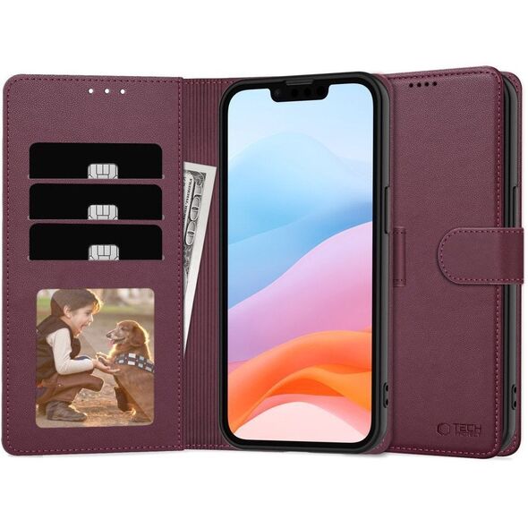 Etui z klapką Tech-Protect Wallet do Samsung Galaxy A26 5G / A17 4G / 5G Mulberry