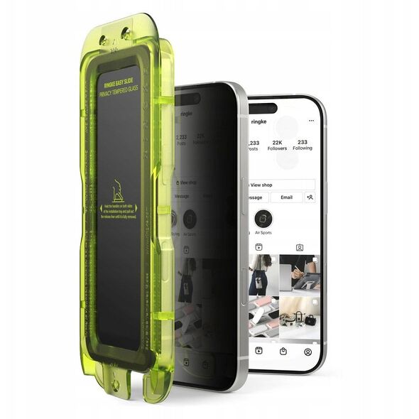 Szkło prywatyzujące Ringke Easy Slide do Apple iPhone 17 Privacy [2 PACK]