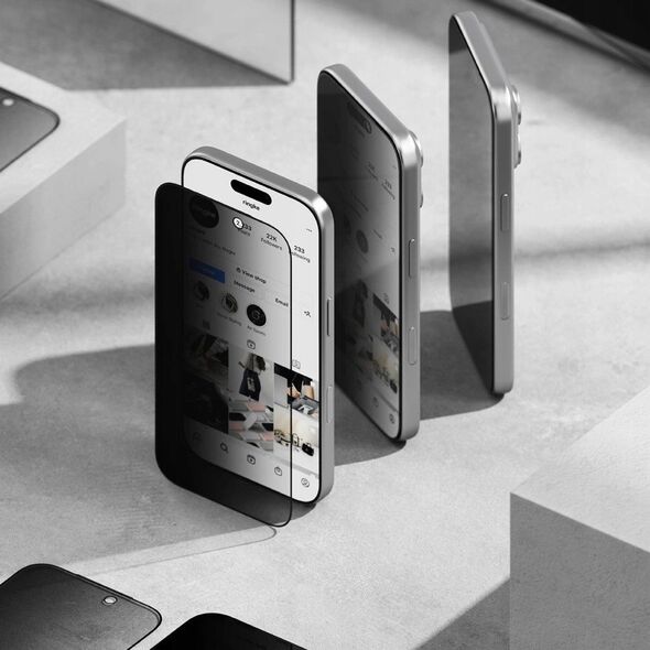 Szkło prywatyzujące Ringke Easy Slide do Apple iPhone 17 Privacy [2 PACK]