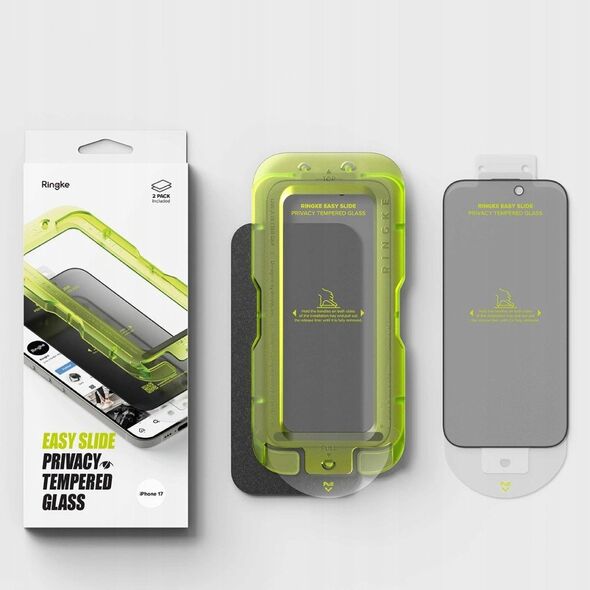 Szkło prywatyzujące Ringke Easy Slide do Apple iPhone 17 Privacy [2 PACK]