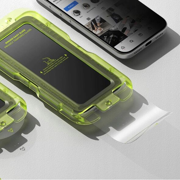 Szkło prywatyzujące Ringke Easy Slide do Apple iPhone 17 Pro Privacy [2 PACK]