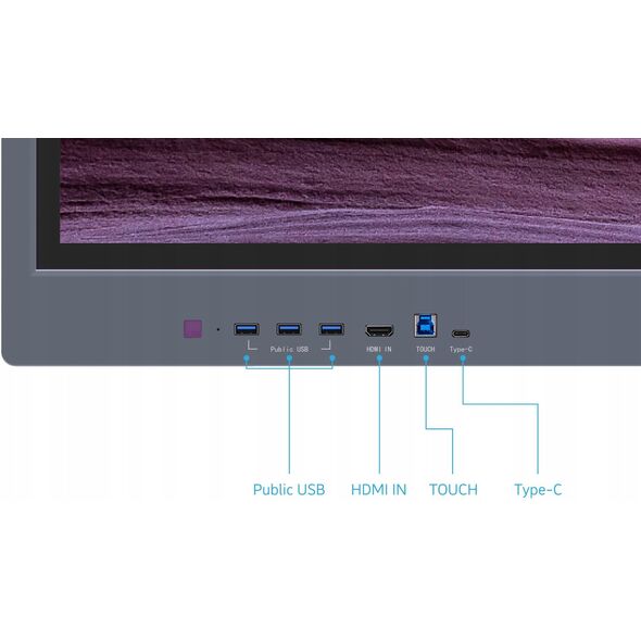 86HD1 METZ Monitor interaktywny 86 cali 4K dotykowy DLED Wi-Fi6 LAN 4GB/32GB 24/7 Android 11 z uchwytem ściennym