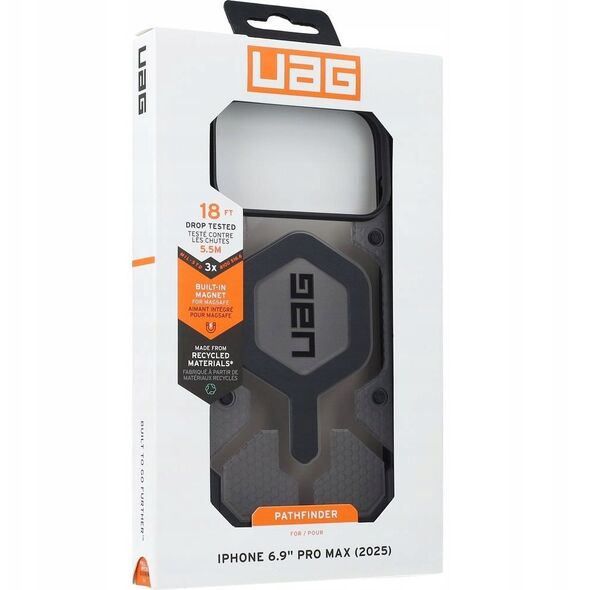UAG Pathfinder Clear MagSafe - etui do iPhone 17 Pro Max kompatybilne z MagSafe (ash/black)
