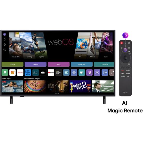 LG QNED 50QNED82A3B Telewizor 127 cm (50") 4K Ultra HD Smart TV Wi-Fi Czarny