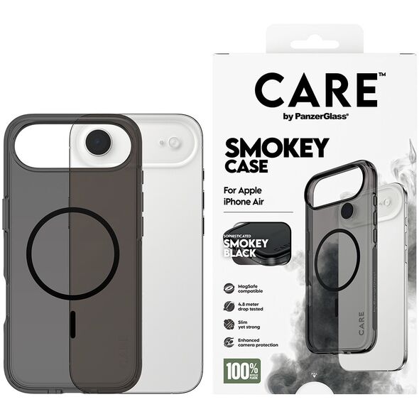 CARE by PanzerGlass Flagship Urban Explorer w. Black MagSafe iPhone 17 Air dymny
