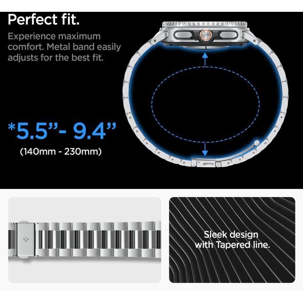 Bransoleta Spigen Modern Fit Band do Samsung Galaxy Watch 8 / Classic 40/44/46mm Silver