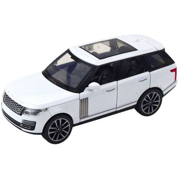 Auto Range Rover Metalowe Suv Białe 1:32 Światła Dźwięki