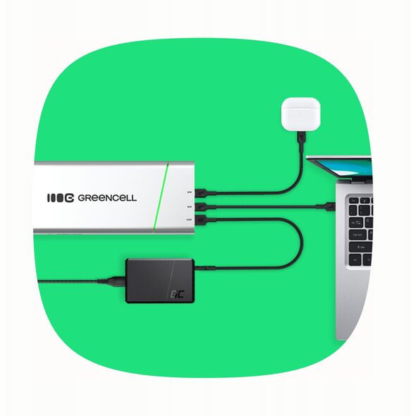 Powerbank Greencell PowerPlay Pro 20800mAh 65W – szybkie ładowanie, PD, Ultra Charge, produkcja w Polsce