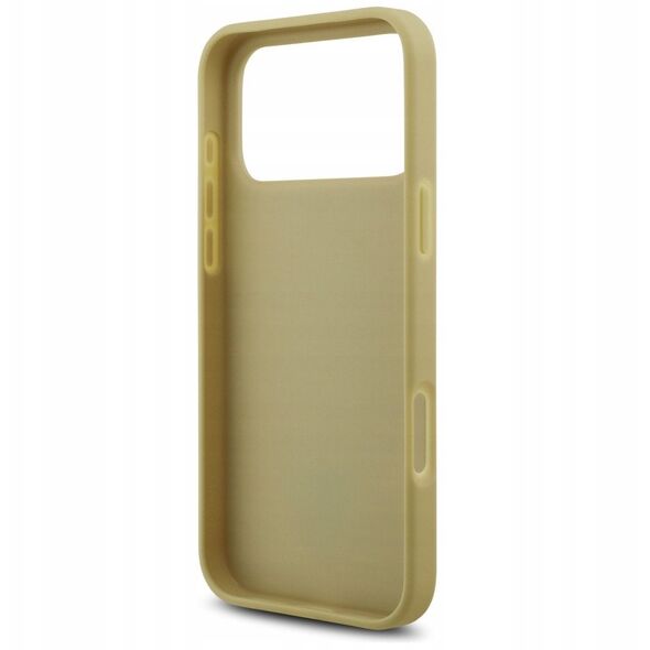 Etui Guess Rhinestone Triangle Logo do iPhone 17 Pro Max złoty