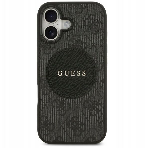 Etui Guess 4G Circle Classic Logo MagSafe do iPhone 17 czarny