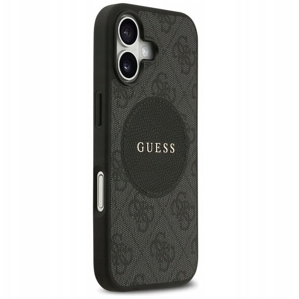 Etui Guess 4G Circle Classic Logo MagSafe do iPhone 17 czarny