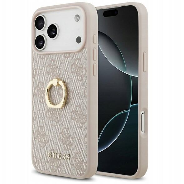 Etui Guess 4G Ring Stand do iPhone 17 Pro Max różowy