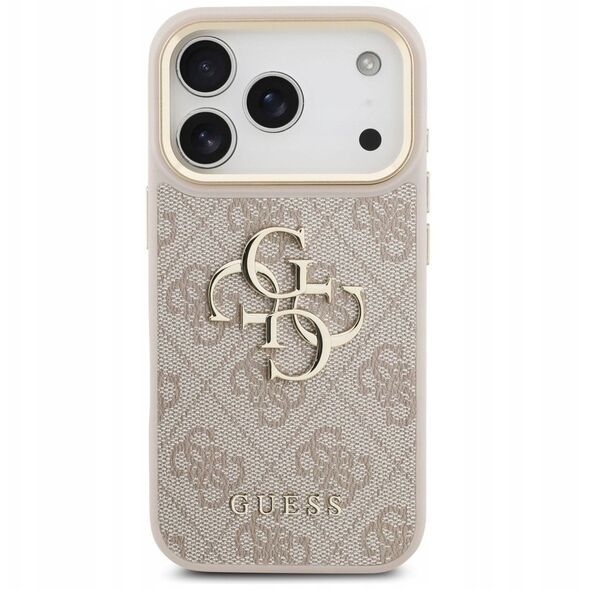 Etui Guess 4G Big 4G Classic Logo do iPhone 17 Pro różowy złoty