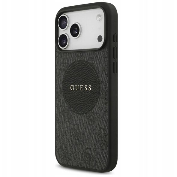Etui Guess 4G Circle Classic Logo MagSafe do iPhone 17 Pro Max czarny