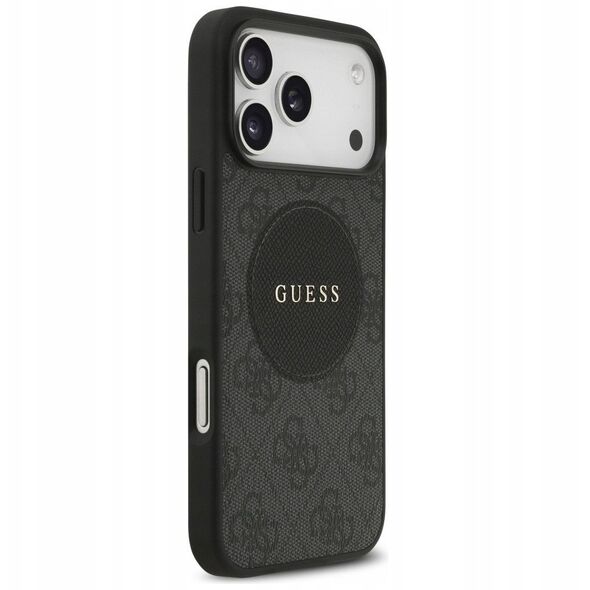 Etui Guess 4G Circle Classic Logo MagSafe do iPhone 17 Pro Max czarny