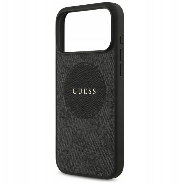 Etui Guess 4G Circle Classic Logo MagSafe do iPhone 17 Pro Max czarny