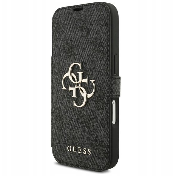 Etui Guess Book 4G Metal Logo do iPhone 17 Pro czarny