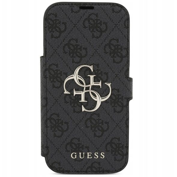 Etui Guess Book 4G Metal Logo do iPhone 17 Pro czarny