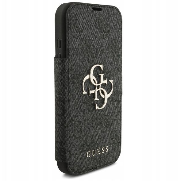 Etui Guess Book 4G Metal Logo do iPhone 17 Pro czarny