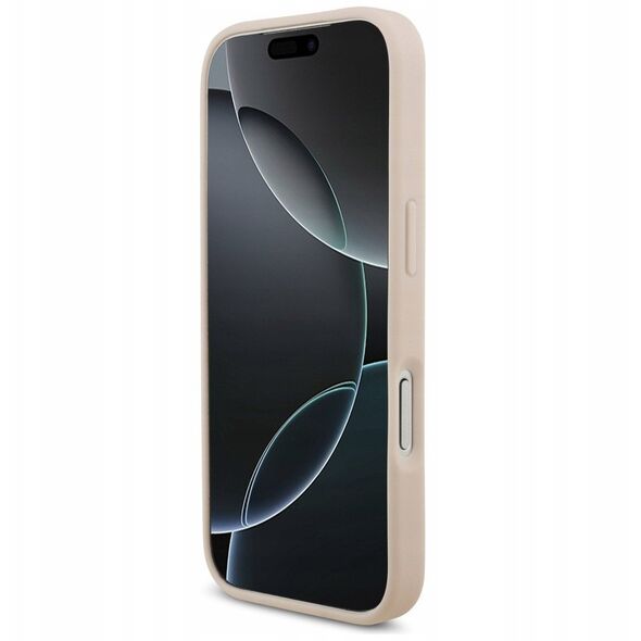 Etui Guess Grained Big 4G & Classic Logo do iPhone 17 Pro różowy