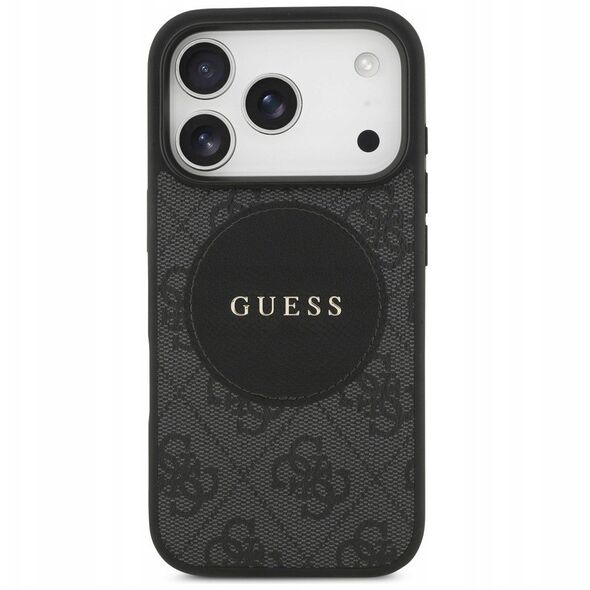 Etui Guess 4G Circle Classic Logo MagSafe do iPhone 17 Pro czarny