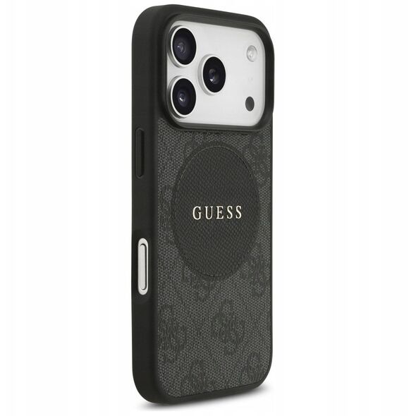 Etui Guess 4G Circle Classic Logo MagSafe do iPhone 17 Pro czarny